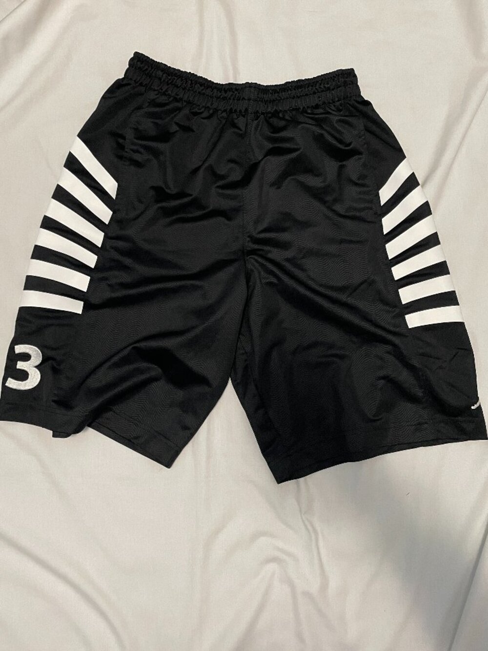 Jordan Basketball Shorts Mens XL Black White 476683-010 Preowned